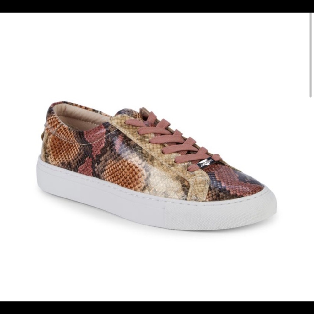 EUC J/SLIDES Lacee Snake Print Sneaker sz US 7